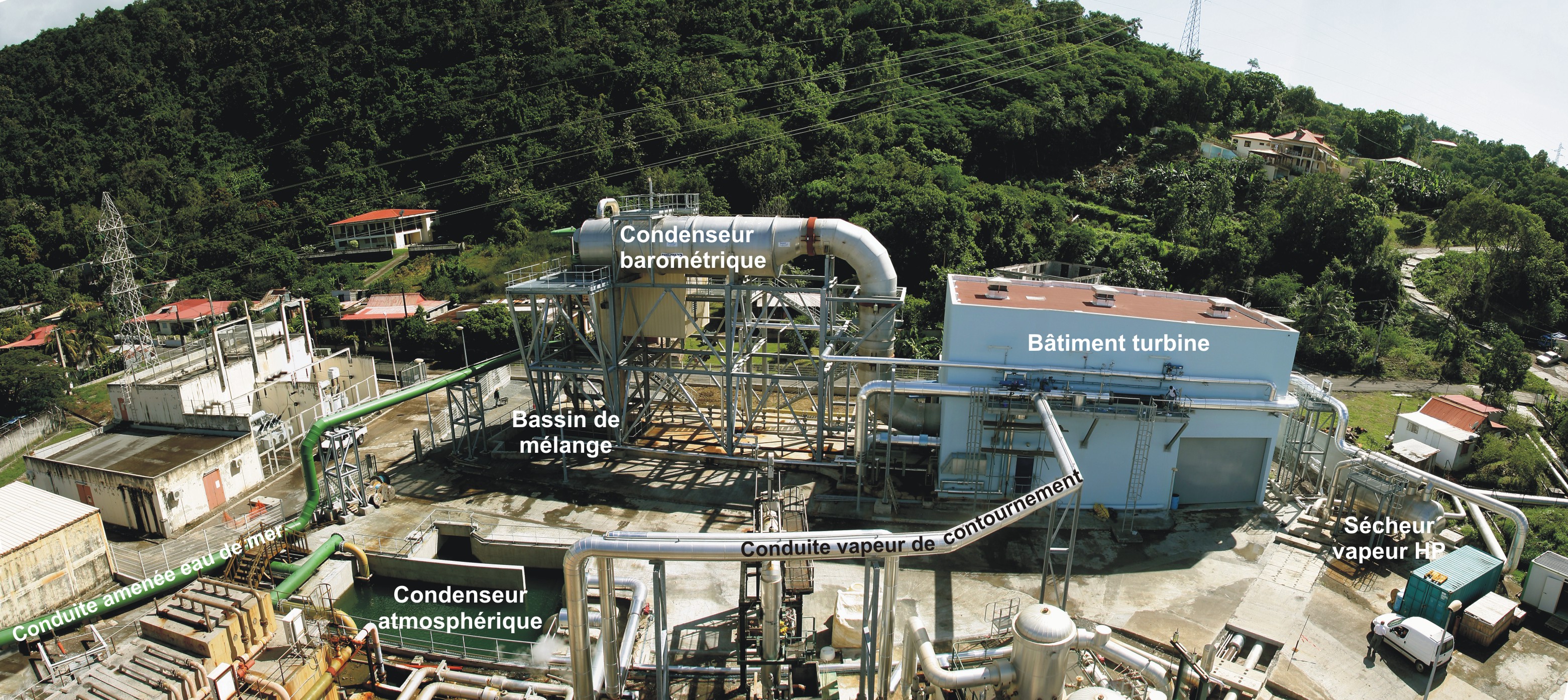 centrale géothermique à Bouillante